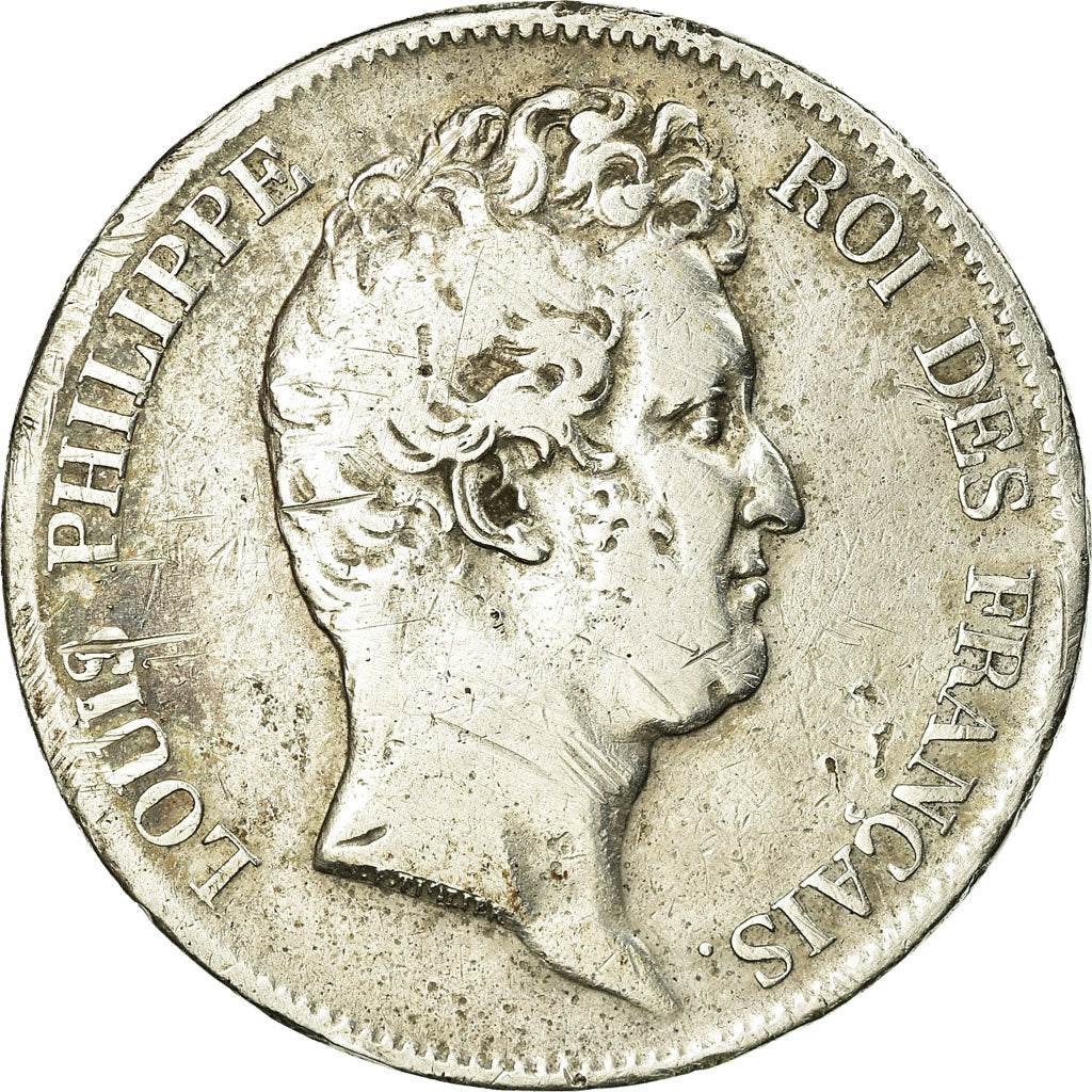 Monnaie, France, Louis-Philippe, 5 Francs, 1830, Lille, Sans le I, TB+, Argent
