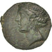 Munten, Carthage, Zeugitane, Tanit, Bronze Unit, Carthage, ZF+, Bronze