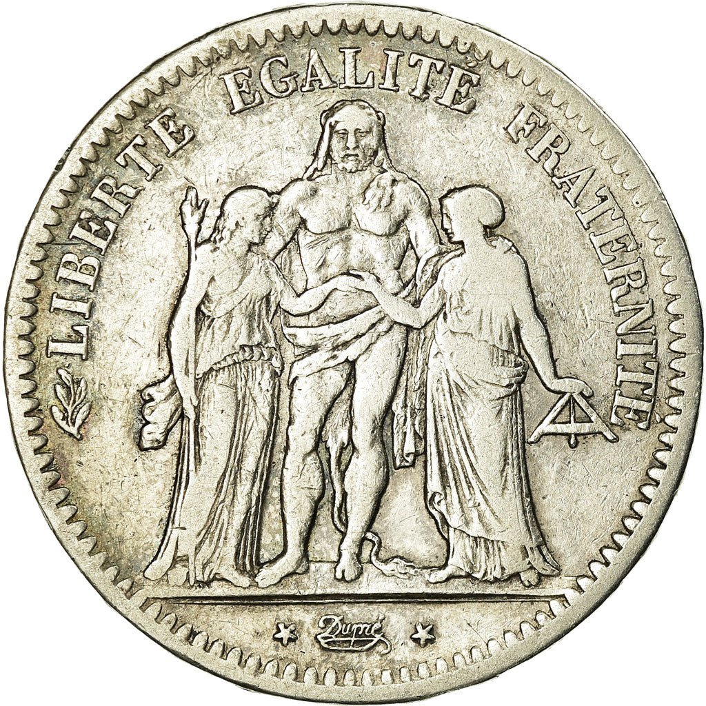 Monnaie, France, Hercule, 5 Francs, 1848, Paris, TB+, Argent, Gadoury:683