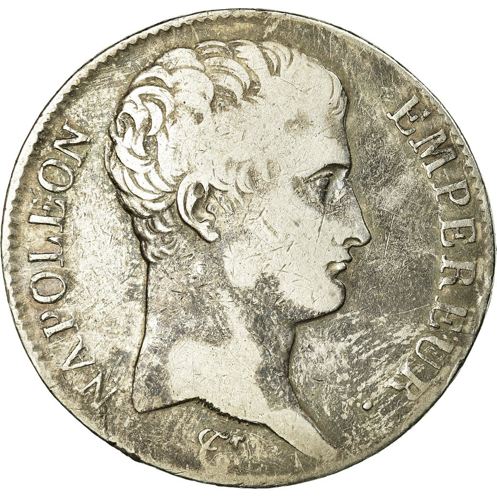Moneta, Francia, Napoléon I, 5 Francs, 1805, Toulouse, MB+, Argento, KM:662.10