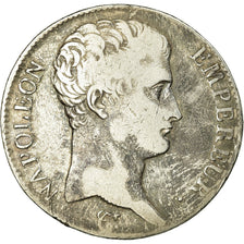Moneta, Francia, Napoléon I, 5 Francs, 1805, Toulouse, MB+, Argento, KM:662.10
