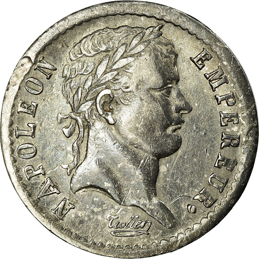 Coin, France, Napoléon I, 1/2 Franc, 1808, Paris, EF(40-45), Silver, KM:680.1