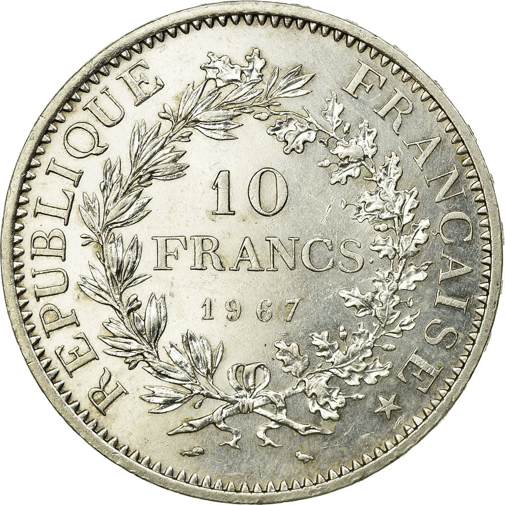 Moneta, Francia, Hercule, 10 Francs, 1967, Paris, SPL-, Argento, KM:932
