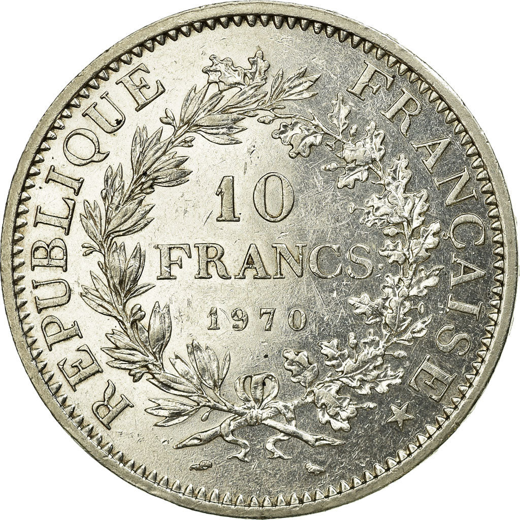 Moneta, Francia, Hercule, 10 Francs, 1970, Paris, SPL-, Argento, KM:932