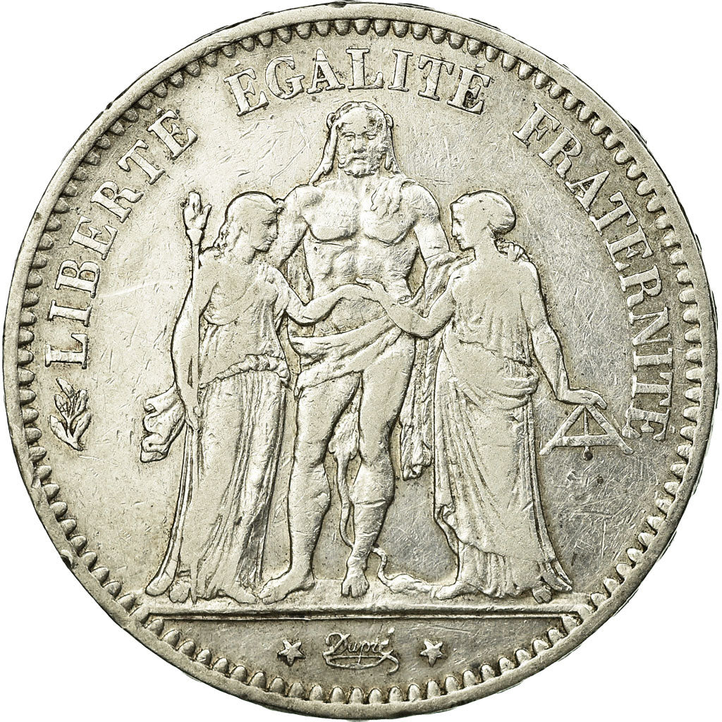 Monnaie, France, Hercule, 5 Francs, 1877, Paris, TB+, Argent, Gadoury:745a