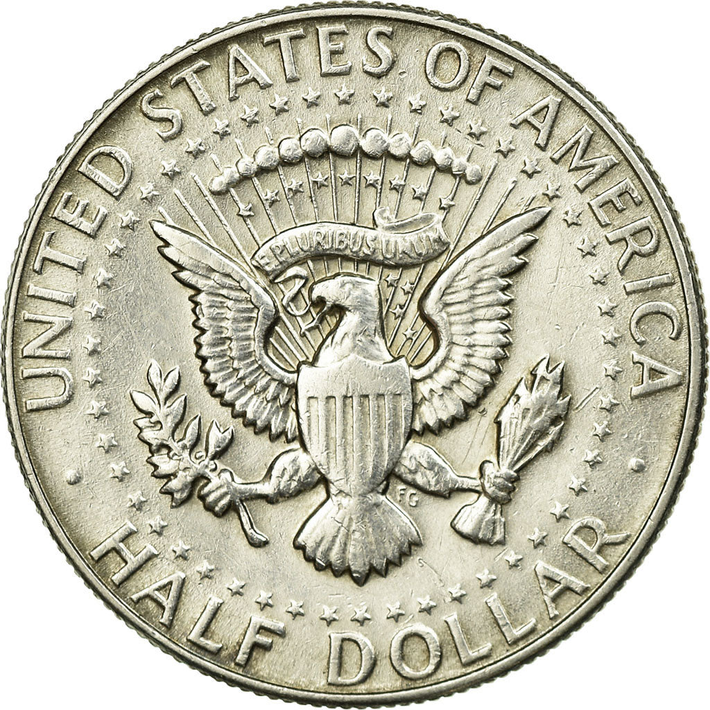 Coin, United States, Kennedy Half Dollar,1968, Denver, AU(50-53), KM 202a