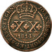 Monnaie, Brésil, Joao, 20 Reis, 1814, Rio de Janeiro, TTB, Cuivre, KM:233.3