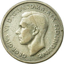 Münze, Australien, George VI, Florin, 1947, Melbourne, SS, Silber, KM:40a