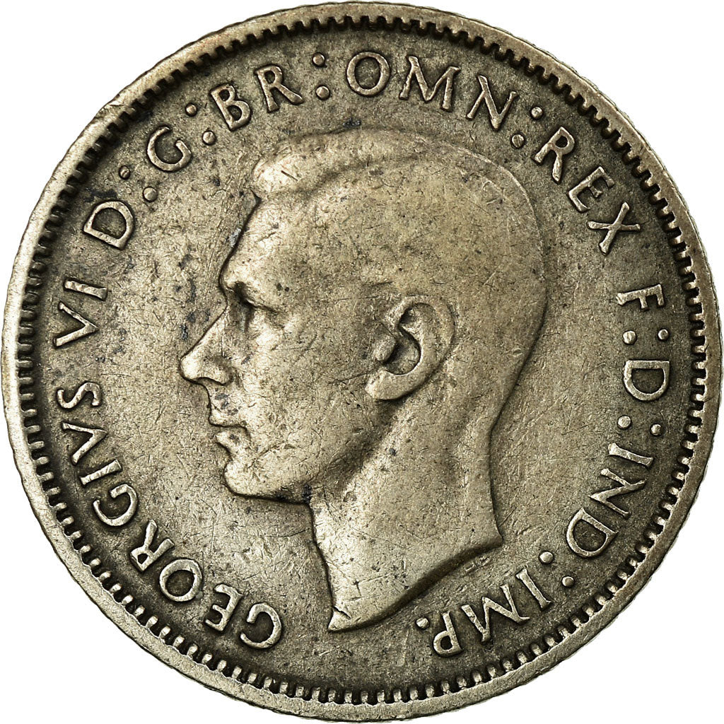 Coin, Australia, George VI, Sixpence, 1942, EF(40-45), Silver, KM:38