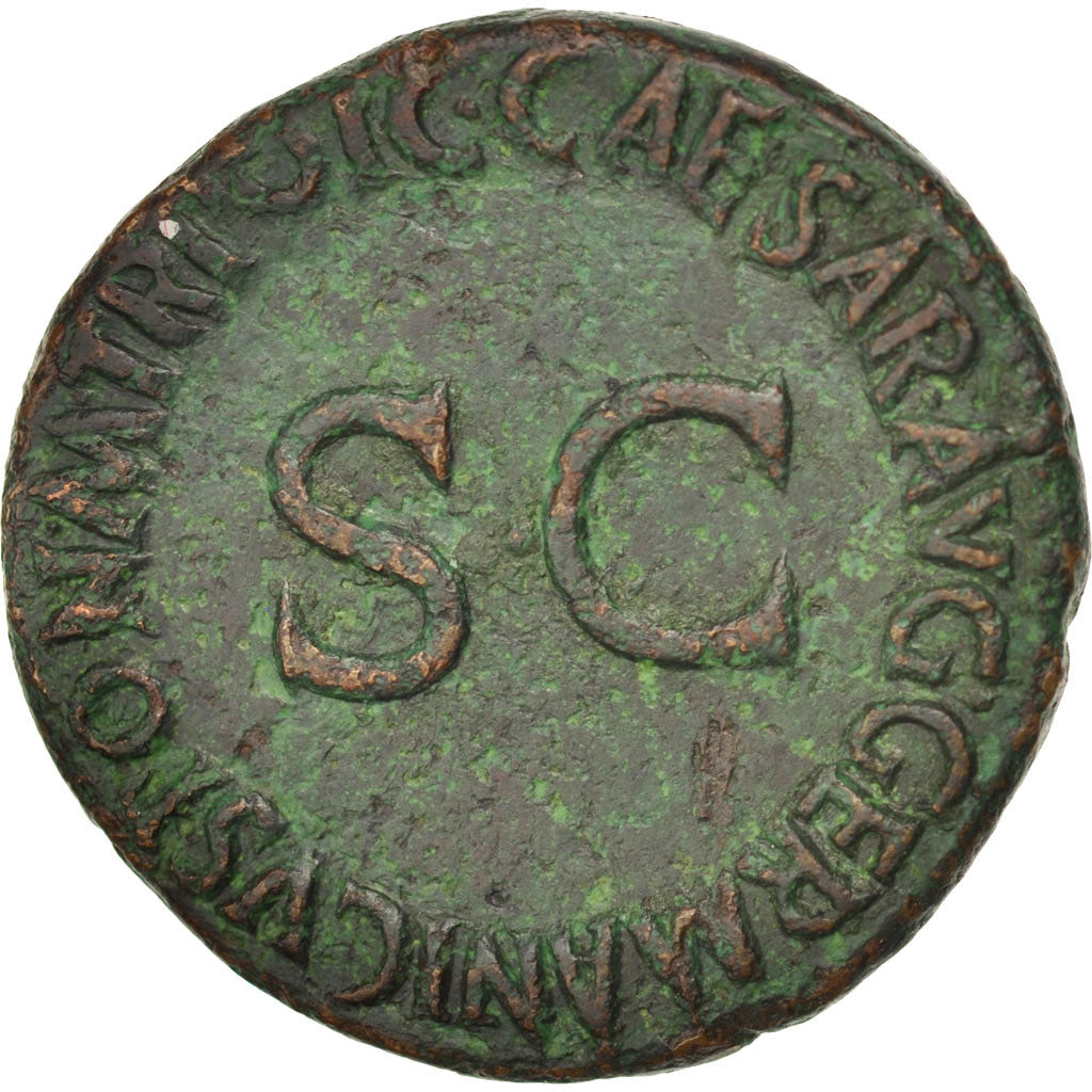 Germanicus, As, Rome, VF(30-35), Bronze, RIC #35, 10.68