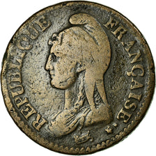 Monnaie, France, Dupré, Decime, 1796, Paris, TB+, Bronze, Gadoury:187, KM:645.1