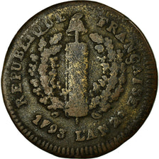 Coin, German States, MAINZ, Friedrich Karl Josef, Sol, 1793, Mayence, VF(20-25)