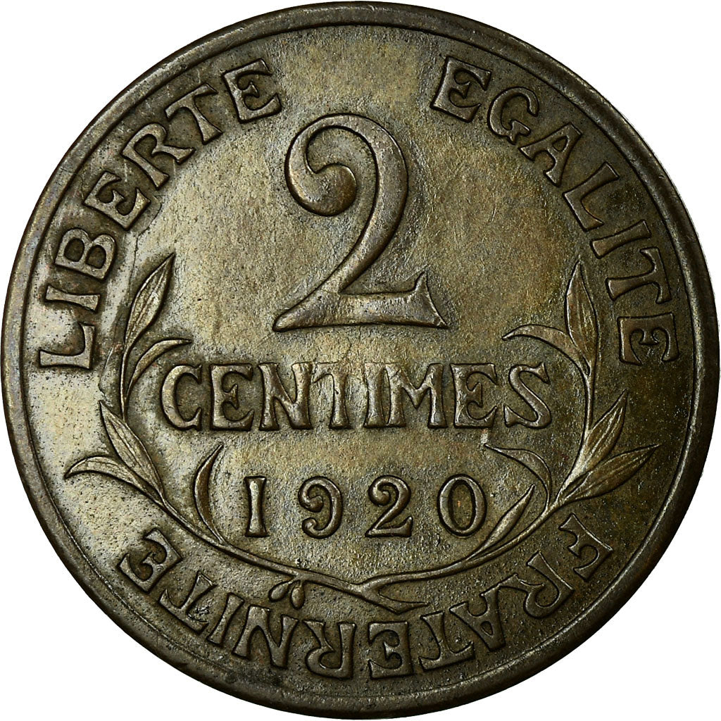 Coin, France, Dupuis, 2 Centimes, 1920, Paris, EF(40-45), Bronze, KM:841