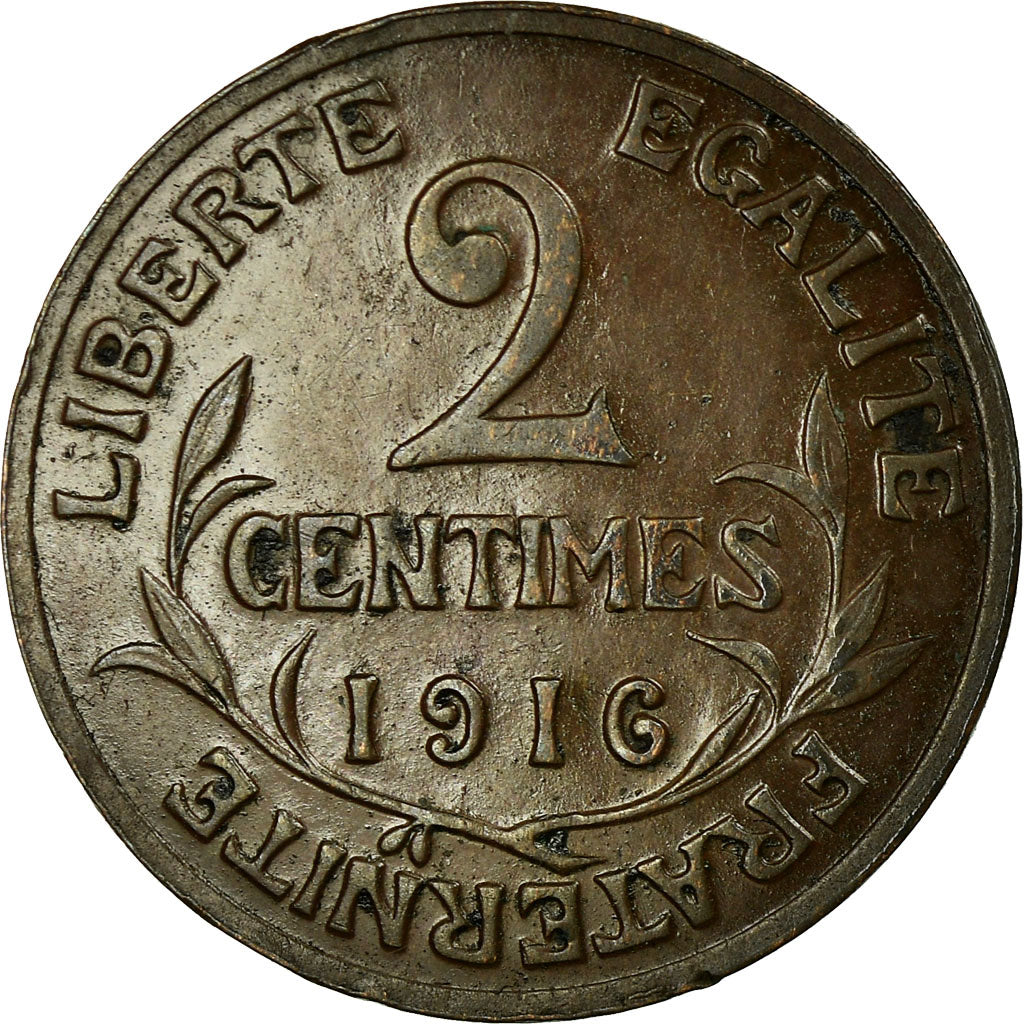 Coin, France, Dupuis, 2 Centimes, 1916, Paris, EF(40-45), Bronze, KM:841