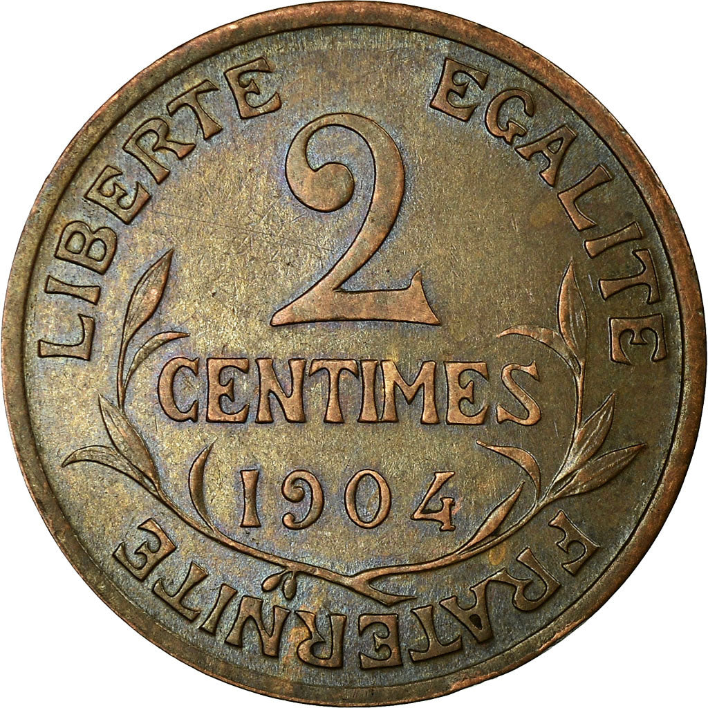 Coin, France, Dupuis, 2 Centimes, 1904, Paris, EF(40-45), Bronze, KM:841