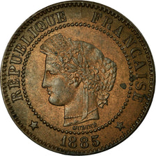 Monnaie, France, Cérès, 2 Centimes, 1885, Paris, TTB, Bronze, Gadoury:105