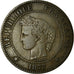 Coin, France, Cérès, 2 Centimes, 1877, Paris, VF(30-35), Bronze, KM:827.1