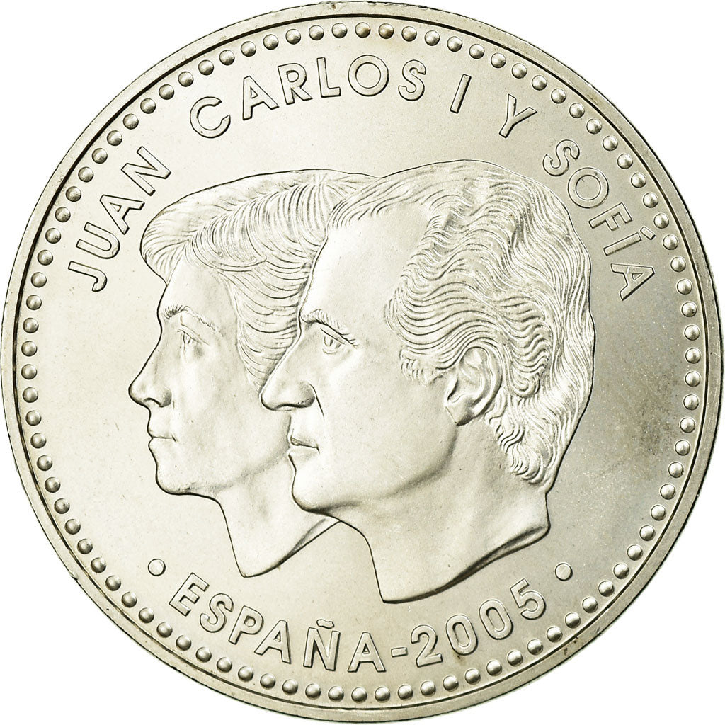 Hiszpania, 12 Euro, 2005, MS(65-70), Srebro, KM:1067