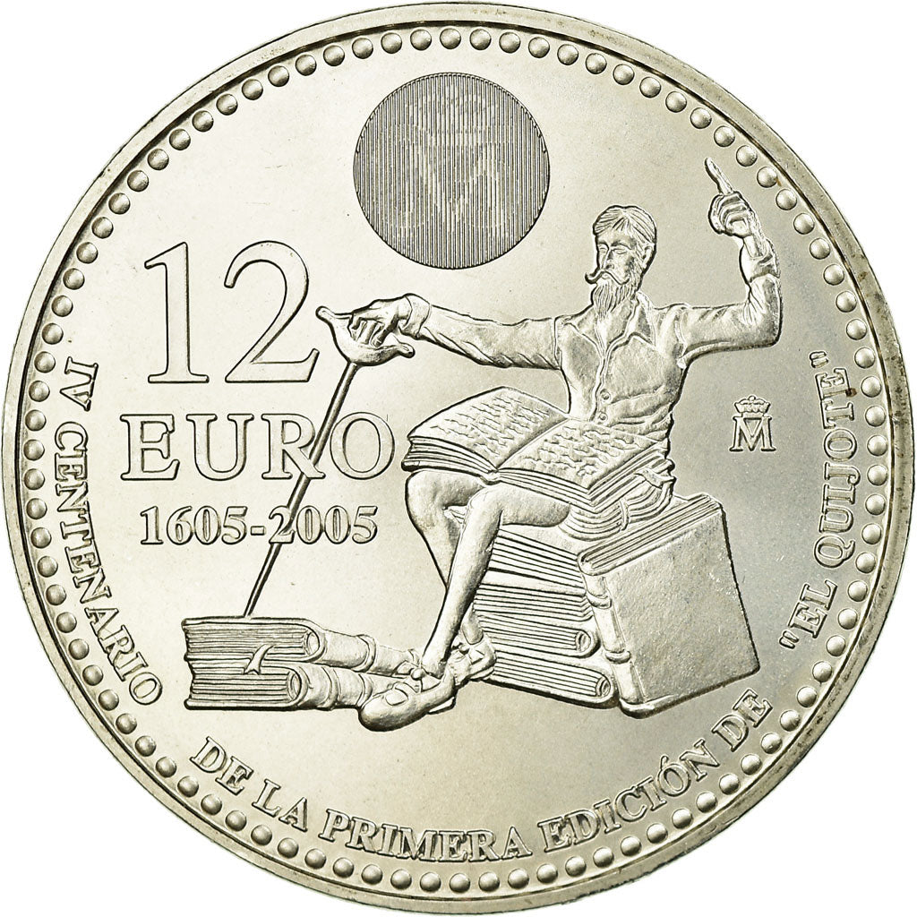 Hiszpania, 12 Euro, 2005, MS(65-70), Srebro, KM:1067