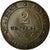 Moeda, França, Cérès, 2 Centimes, 1896, Paris, EF(40-45), Bronze, KM:827.1