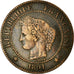 Münze, Frankreich, Cérès, 2 Centimes, 1891, Paris, SS, Bronze, KM:827.1
