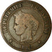 Monnaie, France, Cérès, 2 Centimes, 1889, Paris, TB+, Bronze, Gadoury:105