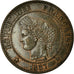 Moeda, França, Cérès, 2 Centimes, 1887, Paris, EF(40-45), Bronze, KM:827.1