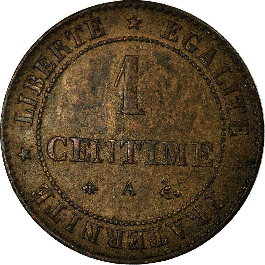 Moneda, Francia, Cérès, Centime, 1878, Paris, MBC+, Bronce, KM:826.1