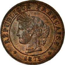Coin, France, Cérès, Centime, 1875, Paris, AU(50-53), Bronze, KM:826.1