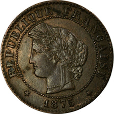 Coin, France, Cérès, Centime, 1875, Bordeaux, EF(40-45), Bronze, KM:826.2