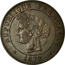Moneta, Francja, Cérès, Centime, 1872, Paris, EF(40-45), Bronze, KM:826.1