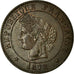 Moneta, Francja, Cérès, Centime, 1872, Paris, EF(40-45), Bronze, KM:826.1