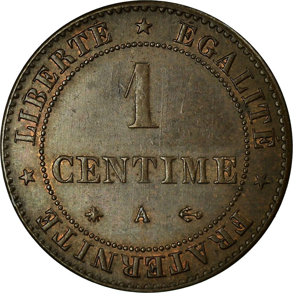 Coin, France, Cérès, Centime, 1872, Paris, EF(40-45), Bronze, KM:826.1