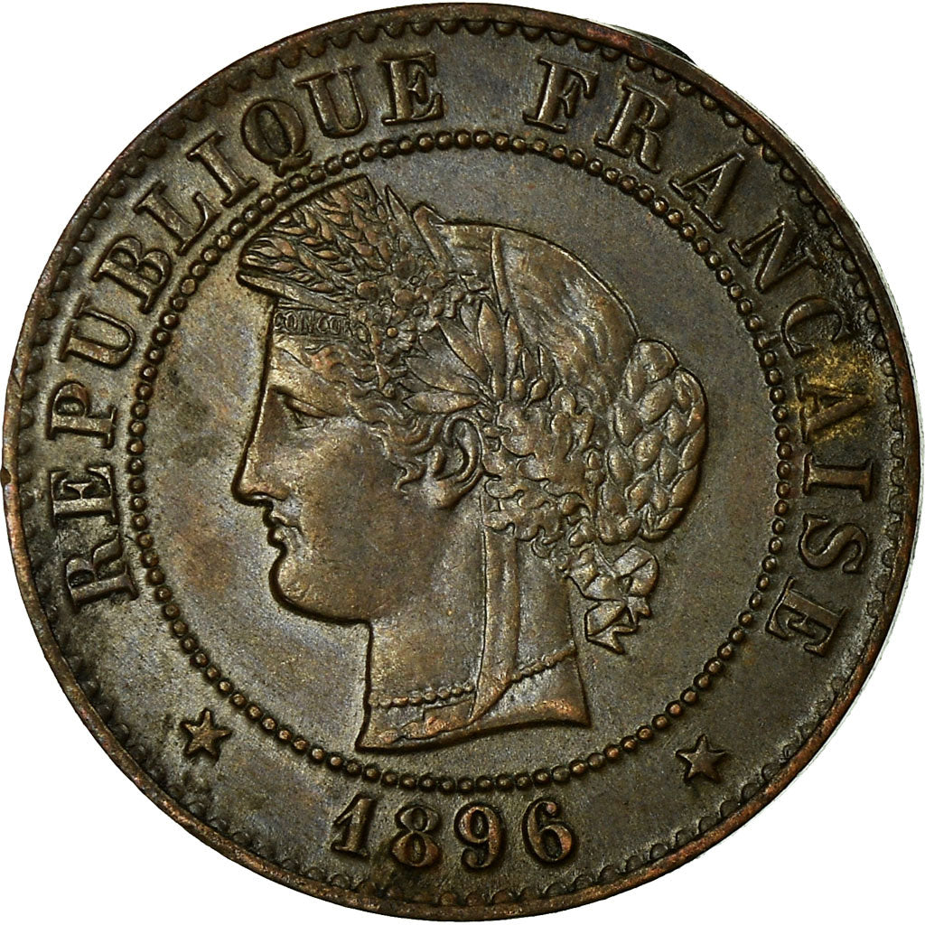 Coin, France, Cérès, Centime, 1896, Paris, AU(50-53), Bronze, KM:826.1