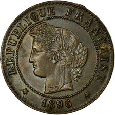 Coin, France, Cérès, Centime, 1896, Paris, AU(50-53), Bronze, KM:826.1
