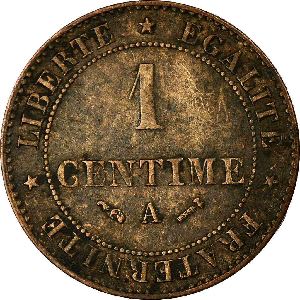 Coin, France, Cérès, Centime, 1890, Paris, EF(40-45), Bronze, KM:826.1