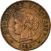 Monnaie, France, Cérès, Centime, 1889, Paris, TTB, Bronze, Gadoury:88
