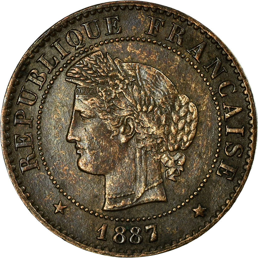 Monnaie, France, Cérès, Centime, 1887, Paris, TTB, Bronze, Gadoury:88