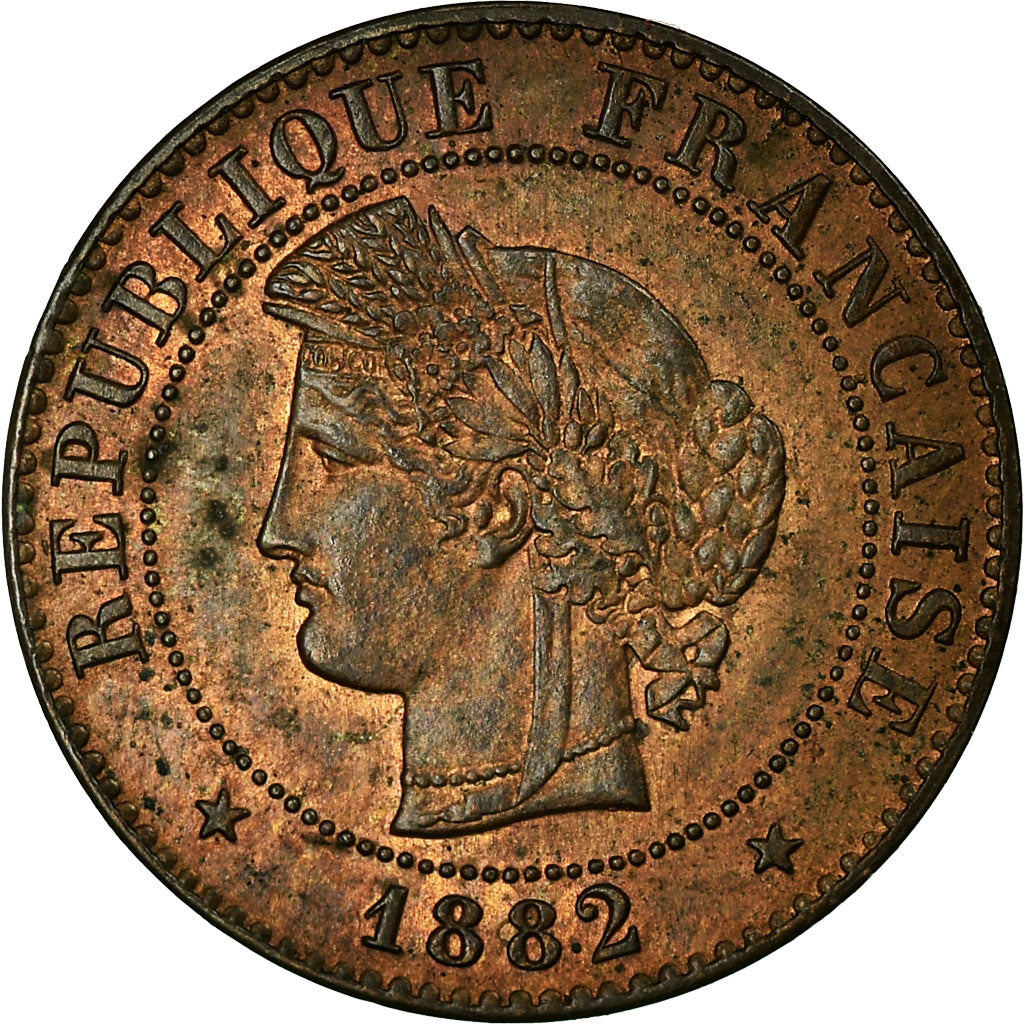 Coin, France, Cérès, Centime, 1882, Paris, AU(50-53), Bronze, KM:826.1