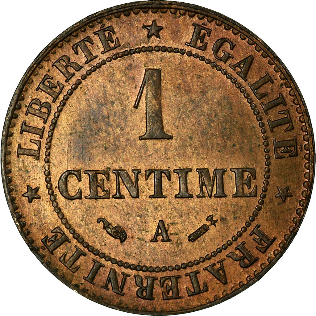 Coin, France, Cérès, Centime, 1882, Paris, AU(50-53), Bronze, KM:826.1