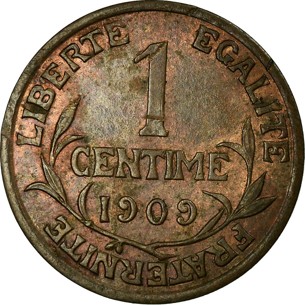 Moeda, França, Dupuis, Centime, 1909, Paris, AU(50-53), Bronze, KM:840