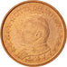 VATICAN CITY, Euro Cent, 2005, MS(63), Copper Plated Steel, KM:341
