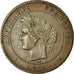Coin, France, Cérès, 10 Centimes, 1870, Paris, EF(40-45), Bronze, KM:815.1