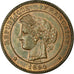 Moeda, França, Cérès, 10 Centimes, 1894, Paris, AU(55-58), Bronze, KM:815.1