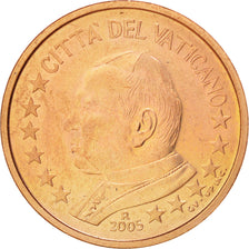 VATICAN CITY, 2 Euro Cent, 2005, MS(63), Copper Plated Steel, KM:342