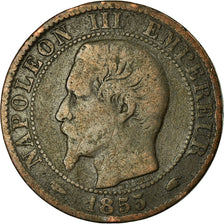 Coin, France, Napoleon III, 5 Centimes, 1855, Paris, F(12-15), KM 784.1