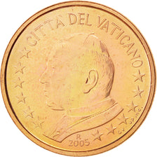 Coin, VATICAN CITY, John Paul II, 5 Euro Cent, 2005, MS(63), Copper Plated