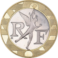 Coin, France, Génie, 10 Francs, 1991, Paris, BE, MS(65-70), Aluminum-Bronze