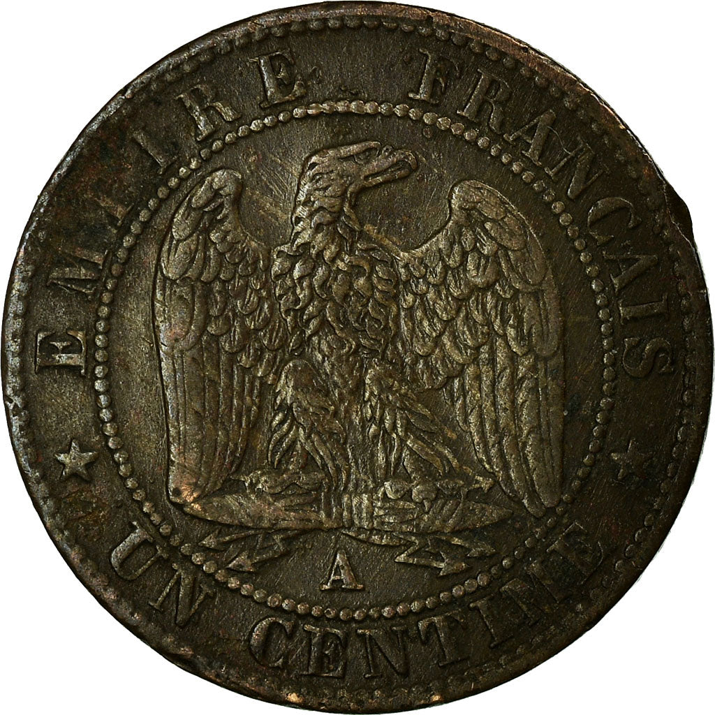 Coin, France, Napoleon III, Centime, 1861, Paris, VF(30-35), KM 795.1