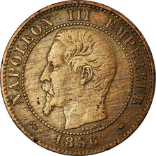 Moneta, Francja, Napoleon III, 2 Centimes, 1856, Marseille, VF(20-25)